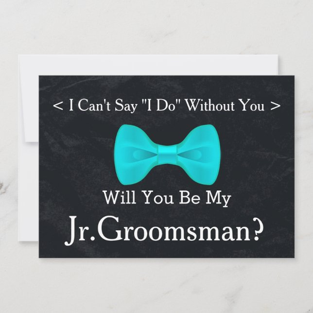 Invitation Chalkboard Seras-tu mon Jr.Groomsman (Devant)