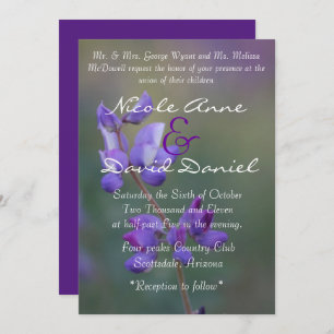 Invitation Champ vertical de l'invitation Lupine