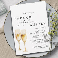 Champagne aquarelle | Brunch & Bubbly Anniversaire