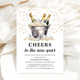 Invitation Champagne Budget à la fête du Nouvel An