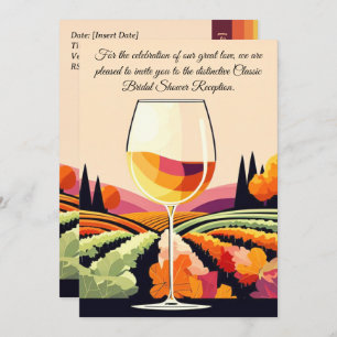 Invitation Champagne Classic Elegance douche nuptiale