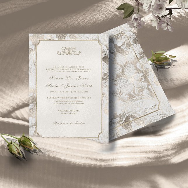 Invitation Champagne de Mariage Paisley officiel ID767 (Créateur téléchargé)