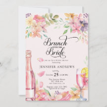 Champagne floral | Brunch pour enterrement de vie 