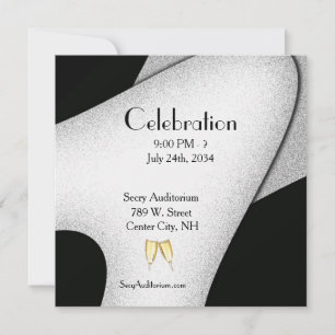 Invitation Champagne Glass