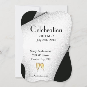 Invitation Champagne Glass