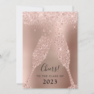 Invitation Champagne rose Gold Blush Pink