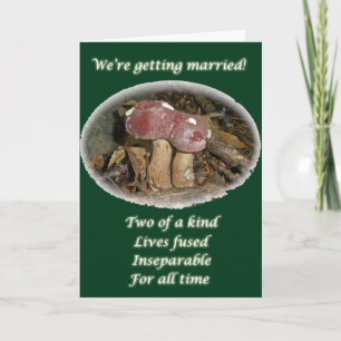 Invitation Champignon de Bourgogne se mariant