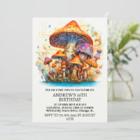 Champignons de la culture artistique Fête d'annive