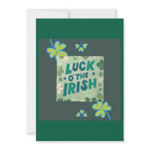 Invitation Chanceux de l'Irlandais