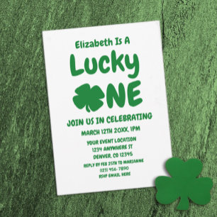 Invitation Chanceux pour la Saint-Patrick 1er anniversaire
