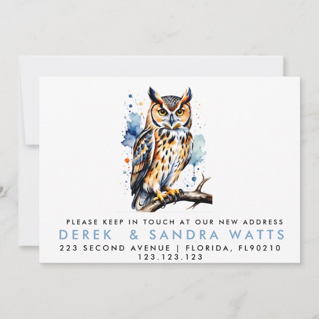 Invitation changement d'adresse que nous avons déplacé faire- (Devant)