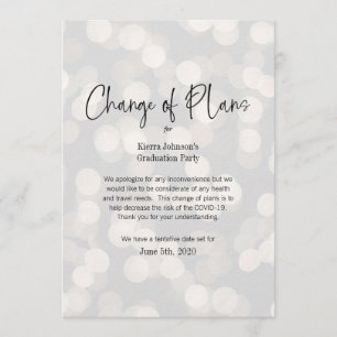 Invitation Changement de date d'événement professionnel ou pe