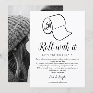 Invitation Changement de date reporté Annulé photo de l'événe