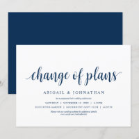 Changement de plans, Mariage Changer la date