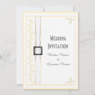 Invitation Changer de couleur blanc mariage traditionnel