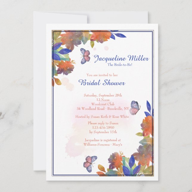 Invitation Changer l'invitation de la saison (Devant)