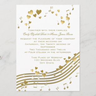 Invitation Chanson d'amour mariage