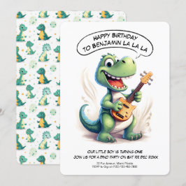 Invitation Chant Dinosaure Cute | Anniversaire de enfant de m
