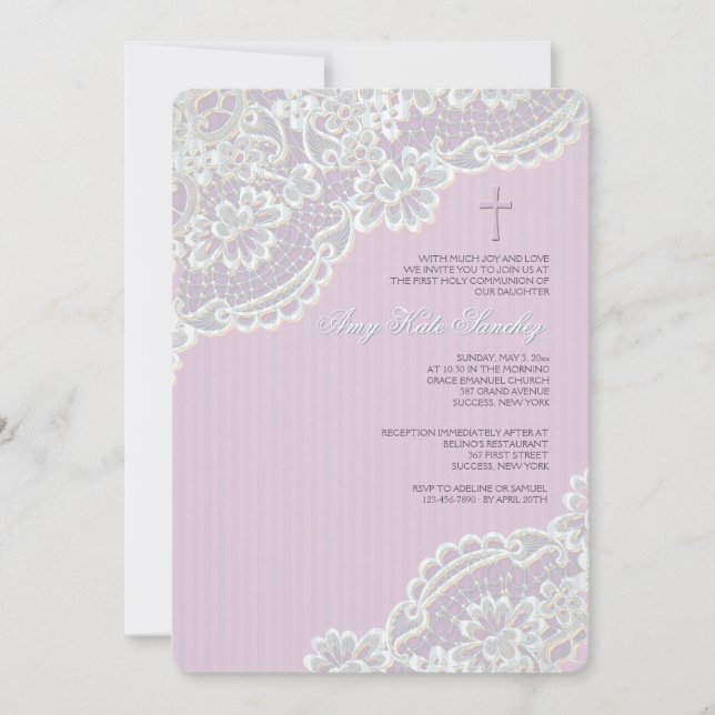 Invitation Chantilly Lace (Devant)