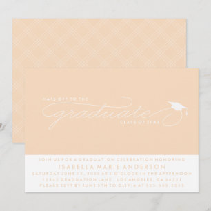 INVITATION CHAPEAU AU DIPLÔMÉ   CARTON D'INVITATION À LA RÉMI