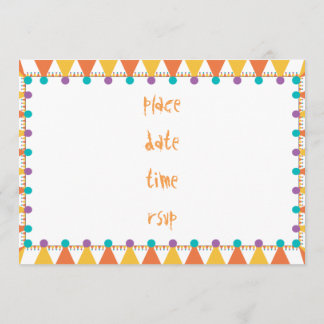 Invitation chapeau de fête