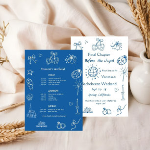 Invitation Chapitre final avant la chapelle Livre Bachelorett