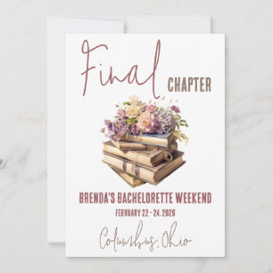 Invitation Chapitre final, Réserver Bachelorette Thématique W