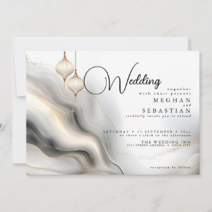 Invitation Charbon d'or exotique Flair Arabe