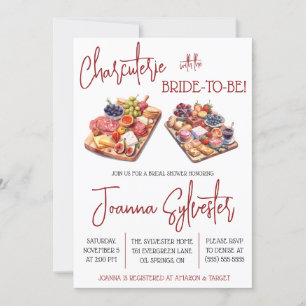 Invitation Charcuterie avec la future mariée ! Fête des marié