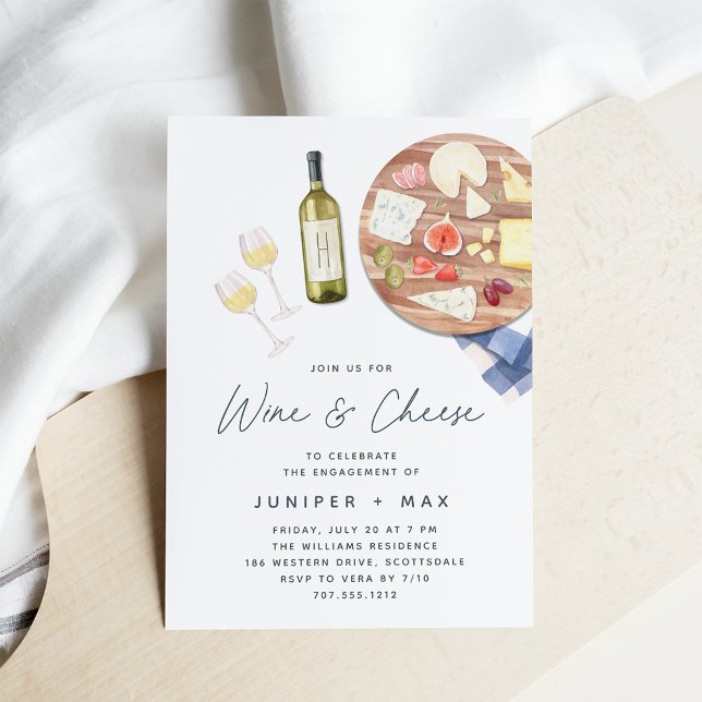 Invitation Charcuterie Commission Vin et Fromage (Créateur téléchargé)