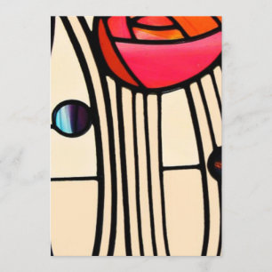 Invitation Charles Rennie Mackintosh Vitrail