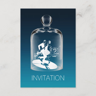 Invitation Charleston Anniversaire Vip Aquatic Ombre