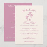 Charleston Bachelorette Week-end Pink Social Club