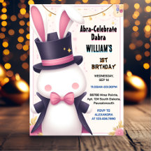 Charm Cute Bunny Tv Party Magie Show 1er anniversa