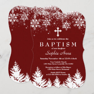 Invitation Charm Girl Winter Flammes de neige Parties scintil