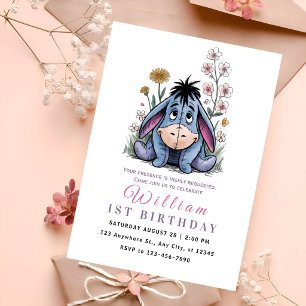 Invitation Charmant Pooh & Friends Anniversaire