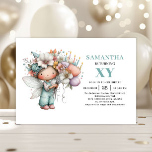 Invitation charmante et magique pour les 2 ans de 