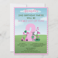 Charmante Golf Rose Girl 2e Anniversaire Par Tee
