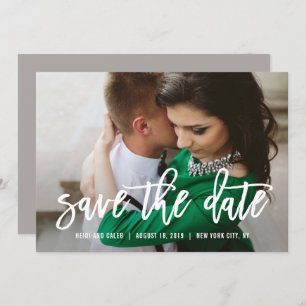 Invitation Charme Brossé COULEUR MODIFIABLE Enregistrer La Ca