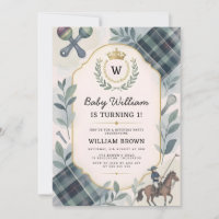 Charme Preppy classique 1er anniversaire