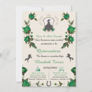 Invitation Charra Green Simplicity, Charro Western