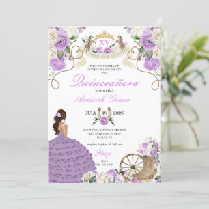 Invitation Charro Charro, fille Quinceañera