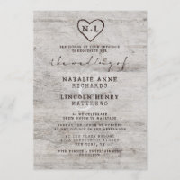 Chartreuse sculptée Mariage de bouleau rustique