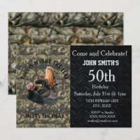 Chasse à la Turquie drôle Camo Homme Anniversaire