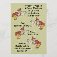 Chasse à Sherlock d'invitation de partie de