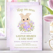 Chasse aux oeufs de Brunch de Pâques Lapin mou pou
