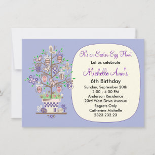 Invitation Chasse Aux Oeufs De Pâques Lovely Lavender