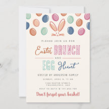 Chasse aux oeufs et au brunch de Pâques de Bunny c