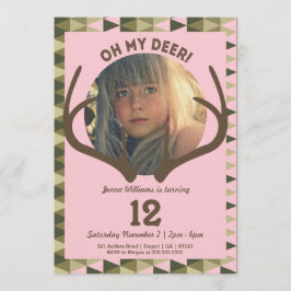 Invitation Chasse de l'anniversaire des andouillers de la