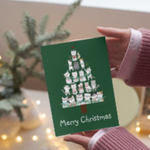 Chat de Noël Funny Tree